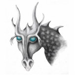 dragon portrait sculpture cut out