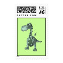 Dragon Postage Stamp ~ Green Polka-Dots by ZazzleCelebrations Dragon Postage Stamp ~ Green Polka-Dots