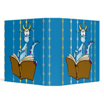 Dragon Reading Book Vinyl Binder