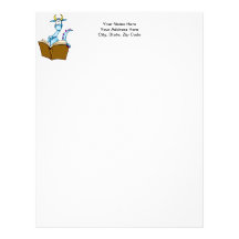 Dragon Reading Book Customized Letterhead
