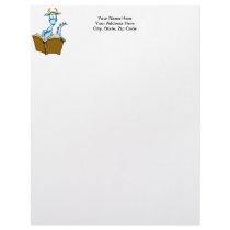 Dragon Reading Book Customized Letterhead