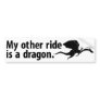 Dragon Ride Bumper Sticker