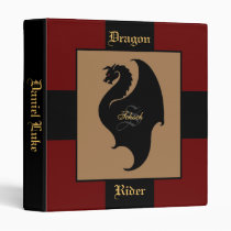Dragon Rider Back to School Monogram S Binder