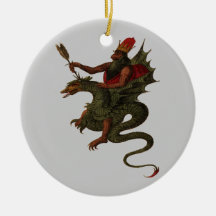 Dragon Rider Christmas Tree Ornaments