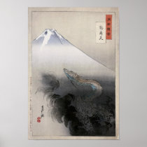 Dragon rising to the heavens, Ogata Gekko Print