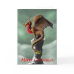 Dragon Robin Christmas Card