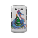 Dragon Round the Christmas Tree Case-mate Blackberry Case