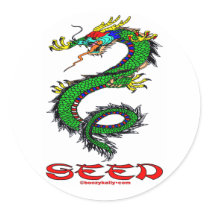 Dragon,Seed,China,Chinese,Stickers,Asia,Asian