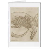 Dragon Sepia Photo Cards