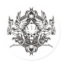 Dragon Skull stickers by novaideo Dragon Skull stickers