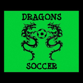 dragon soccer, DRAGONS, SOCCER - Customized Print