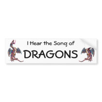 Dragon Song Bumper Sticker bumper stickers