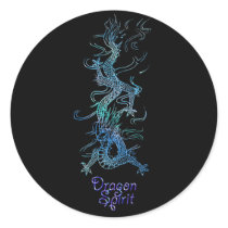 DRAGON SPIRIT Art Collection Round Sticker