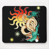 *Dragon Sun* Mouse Pad mousepads by MidnightDreamer *Dragon Sun* Mouse Pad mousepads