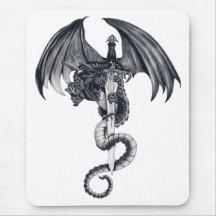 Dragon & Sword Mousepad