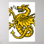 Dragon symbols and artwork posters