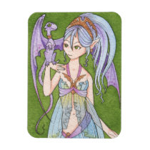 Dragon Tamer Rectangle Magnet Moussart magnets