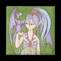 Dragon tamer square magnet