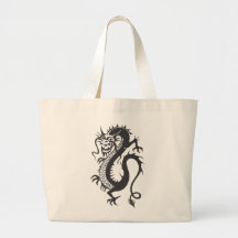 Dragon Tattoo Fantasy Fiction Drawing Cartoon Art Tote Bag