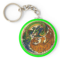 DRAGON TIGER KEYCHAIN