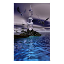 Dragon Tower Poster posters by AraEliana Dragon Tower Poster posters
