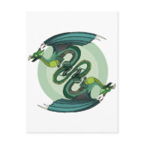 Dragon Twist Postcard
