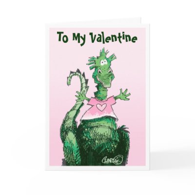 Dragon Valentine Greeting Cards by hot_art_studio