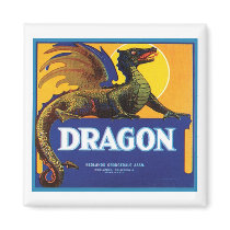 Dragon Vintage Crate Label magnets