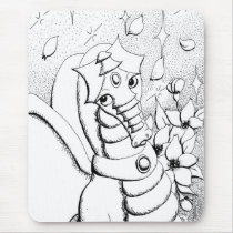 Dragon W Cherry Blossoms mousepads