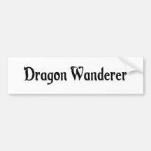 Dragon Wanderer Bumper Sticker