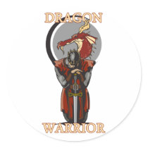 Dragon Warror stickers by tshirtdart Dragon Warror stickers