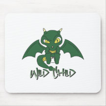 dragon WC green Mousepads