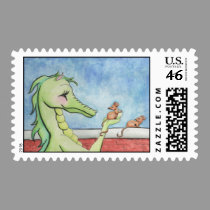 Dragon with Mice stamps