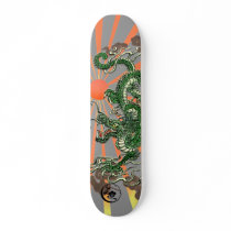 Dragon with Rising Sun 2 skateboards
