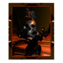 Dragon with Skull Poster posters