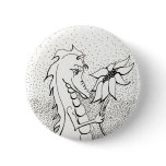 Dragon With Sunflower Buttons
