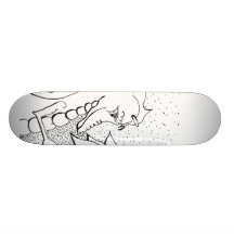 Dragon with Sunflower Skate Deck