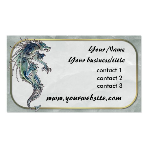 Dragon Wolf Business Card