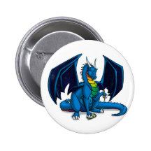 Dragon Writer Pinback Button