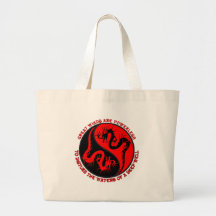 Dragon Yin Yang Canvas Bag