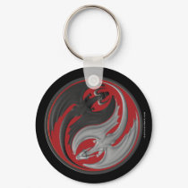 Dragon Yin-Yang keychains