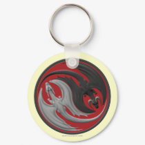 Dragon Yin-Yang keychains