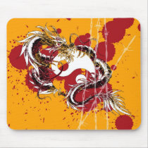 dragon yin yang mousepads
