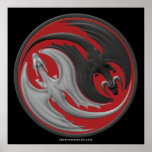 Dragon Yin-Yang Posters