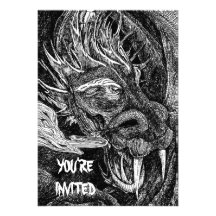 Dragon 'You're Invited' invitation
