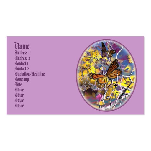 dragoncat butterfly fantasy Profile Cards Business Card Templates