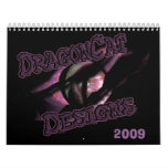 DragonCat Designs  2009 3D Dragons Wall Calendar