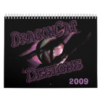 DragonCat Designs  2009 3D Dragons calendars