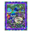 Dragoncats Backyard Fantasy Mushrooms and Walnut posters