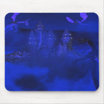 Dragoncats Blue Mist Dragon Fantasy Mousepad